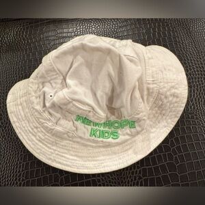Toddler White Bucket Hat